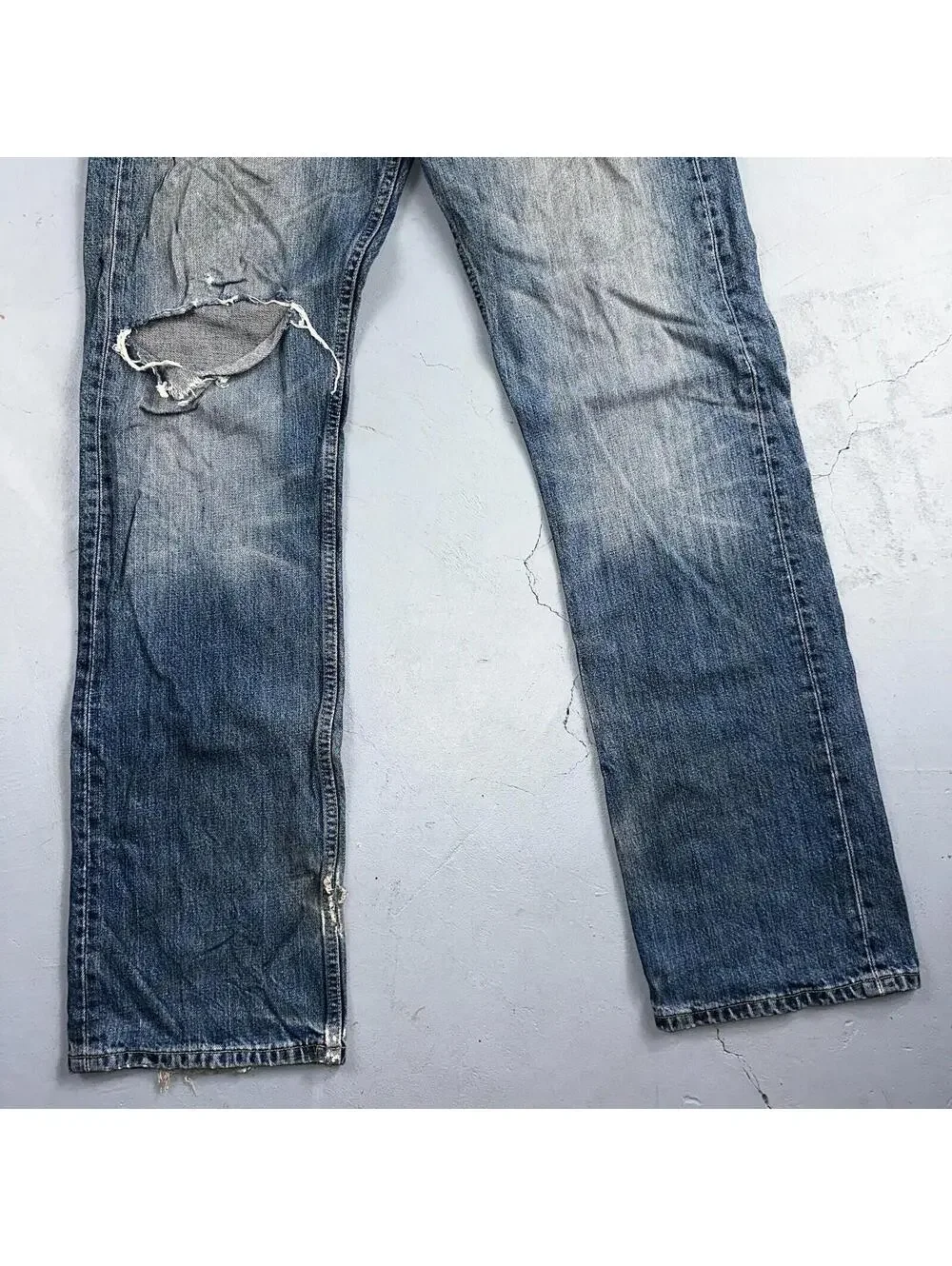Levis 501 Vintage Y2K XX Straight Leg Jeans Blue Light Wash 34x34 Act 33x33
